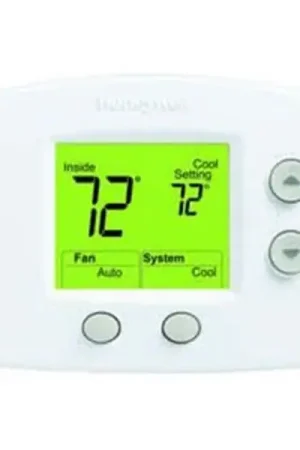 High Quality Honeywell TH5220D1029 Non-Programmable Thermostat - 2 Heat/2 Cool, Large Backlit Display