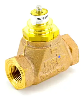 Johnson Controls VG7241CS Valve Body 0.73Cv 1/2 Inch NPT Normally Open Certified