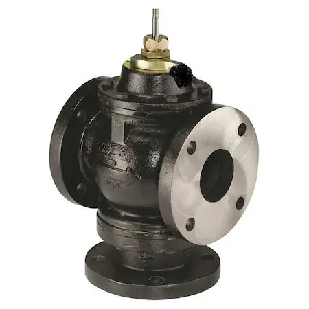 Premium Johnson Controls VG2831VN VG2000 Series Three-Way Mixing Flanged Globe Valve Body with MP86 Series Pneumatic Spring-Return Actuator, 4 inch Size, 157Cv VG2831VN