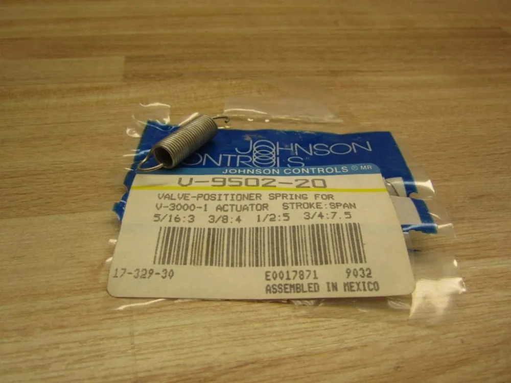 Best Choice Johnson Controls V-9502-20 Positioner Spring for V-3000 Actuated Valves