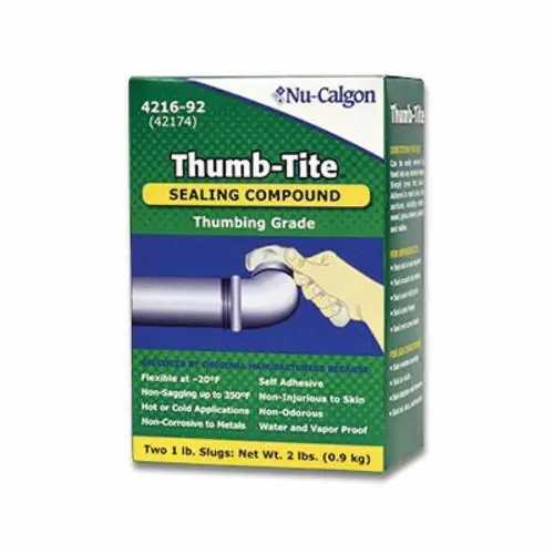 Last Chance Nu-Calgon 4216-92 Thumb-Tite Self-Adhesive Sealing Compound 2 lb Box