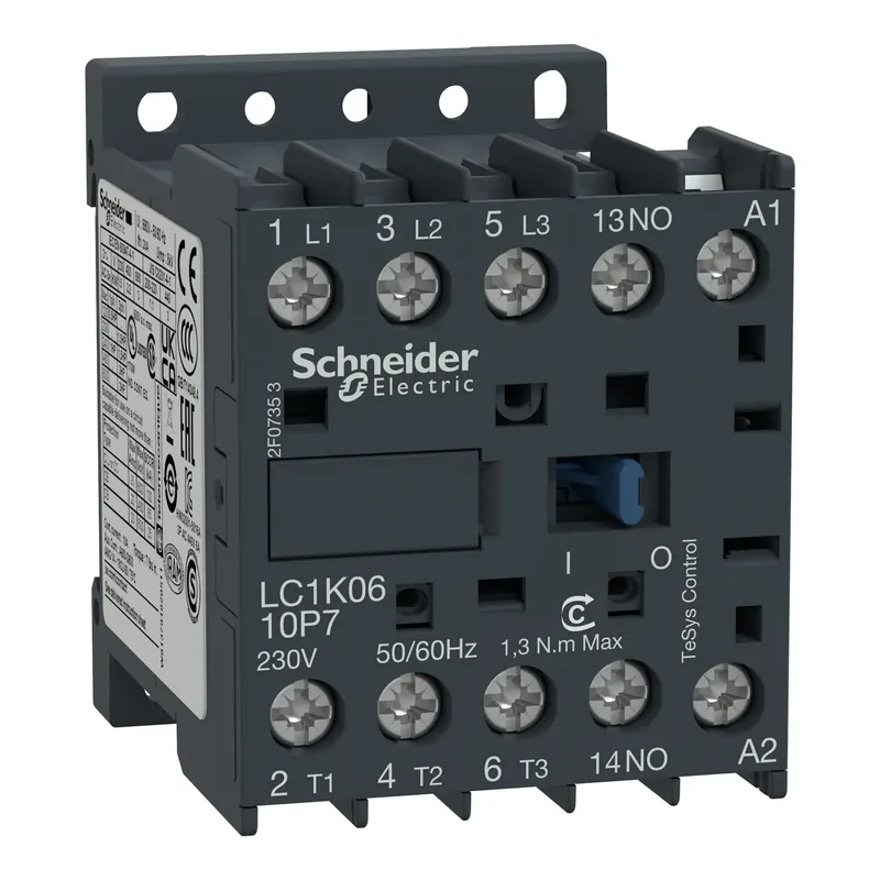 In Demand Schneider Electric LC1K1210F7 TeSys K Contactor 12A 110VAC Coil