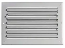 Airguide CBHML1MEWH_08X08 - CBHML-1ME 08X08 1WAY CURVED BLADE CEILING REGISTER WHITE 10/CS Certified