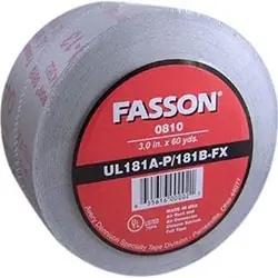 Fasson 0810 2-1/2 Inch UL 181 A-P/B-FX Aluminum Foil Tape Buy Direct