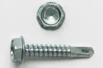 Peco Fasteners 10X12HTJ - HEX SELF DRILL SCREWS 10 X 1/2" ZINC (100 COUNT JAR) 10X12HTJ Fresh Stock