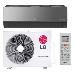 LG LA180HSV5 18,000 BTU, 20.5 SEER Art Cool Mirror Single Zone Heat/Cool Package, replacement for LA180HSV4, LA180HSV2 Same Day Shipping