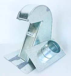 Miami Tech GRV4XTCD-DBP - Galvanized Roof Vent GRV4XTCD-DBP 4 Inch Xtra-Tall Profile with 4 Inch Collar and Damper (No Screen) Latest
