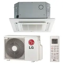 LG LC127HV4 Ceiling Cassette Single Zone Mini-Split System 11,100 Btu/h Fan Favorite