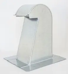 Secure Checkout The Metal Shop GRV-6XTDS - Barrel Tile Roof Vent 6 Inch Galvanized Extra Tall with Damper and Screen GRV-6XTDS