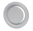 S&P USA Ventilation Systems BOR-150 - ADJUSTABLE 6" ROUND GRILLE PLASTIC BOR-150 Mega Sale