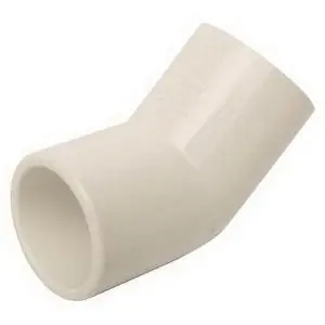 Deal Mueller Industries 417-007 Streamline 417 Pipe Elbow 45 Degree 3/4 Inch Slip 280 PSI at 73 Degrees F PVC SCH 40 White 140 Degrees F