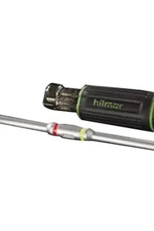 Best Seller Hilmor QCND6 Nut Driver Quick Change 1/4 & 5/16 Slip-Resistant Grip
