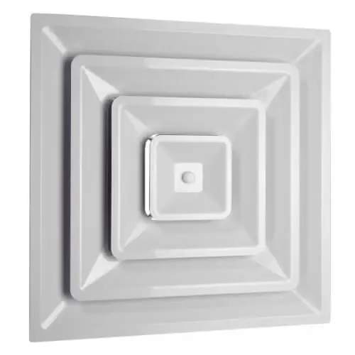 Last Chance HaVACo HT-2X2-SPL6-IB 3-Cone Supply Grille w/ Pre-Molded 6 Boot & Insulated Back (2' x 2')