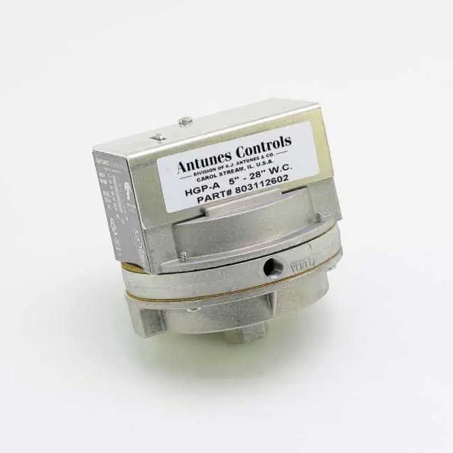 Antunes 803112602 High Pressure Gas Switch Manual Reset Certified