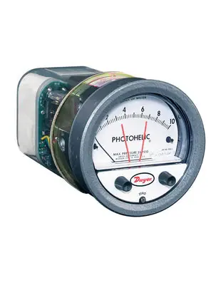 Instant Buy Dwyer Instruments A3010 Photohelic Pressure Switch Gauge 0 to 10 inches WC
