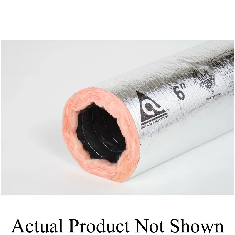 Sale Atco 13602408 Insulated Flexible Air Duct 8 in ID x 25 ft L R6 Insulation
