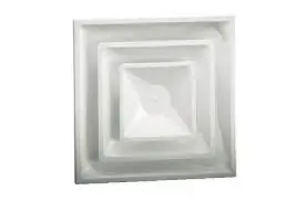Must Have Hart & Cooley FPD08 - 24x24 Fixed Pattern T-Bar Diffuser With 8 in. Duct Collar (FPD08)