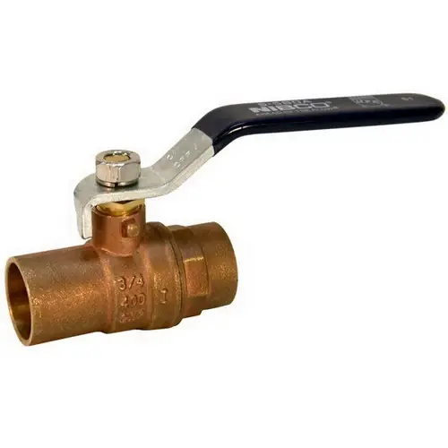 Nibco S-580 1/2 Inch Brass Ball Valve Sweat Connections Sale