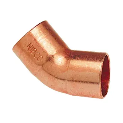 Bargain Nibco 606-218 Copper 45 Deg Elbow 2 1/8 in