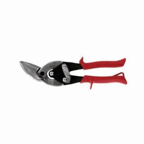 Midwest Snips P6510L Offset Aviation Snip, 18 ga Cold Rolled Steel, 22 ga Stainless Steel, 1-1/4 in Length of Cut, Left/Straight Snip Today Only