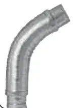 Crafted Metal-Fab MDWF0404 Flexible Duct Connector 4 in X 4 ft