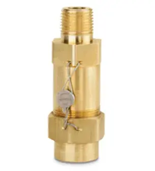 Sherwood Valve 3060-300 Brass Refrigeration Pressure Relief Valve 1 in. Male Flare x 1 in. Female NPT Price Cut