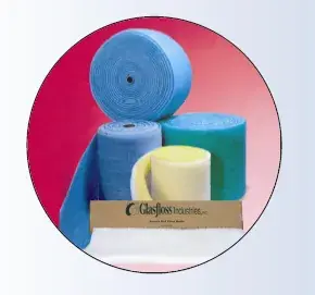 Hot Picks Glasfloss PPD20251HOG Hoghair Filter Pad, 20 in L x 25 in W x 1 in D, Synthetic Fiber