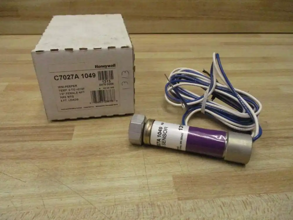 Honeywell C7027A1049 Flame Sensor Ultraviolet Minipeeper 7800 Controls C7027A Instant Buy