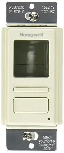 Certified Honeywell PLS751C1008 EconoSwitch 7-Day Programmable Wall Switch with Solar Timetable
