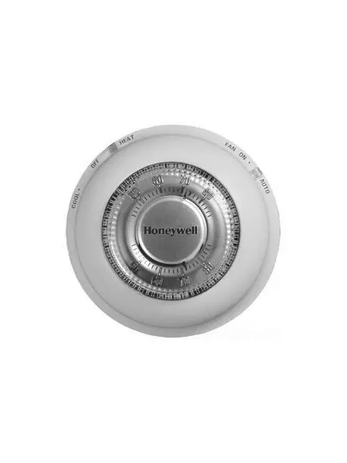 Shop Now Honeywell T87N1000 0.02 to 1 Amp 20 to 30 VAC 40 to 90 Degrees F 1-Heat 1-Cool Thermostat