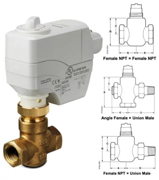 SIEMENS 259-02013 3/4 2-Way F x UM Normally Closed Valve Actuator Assembly 6.3 Cv Shop Now