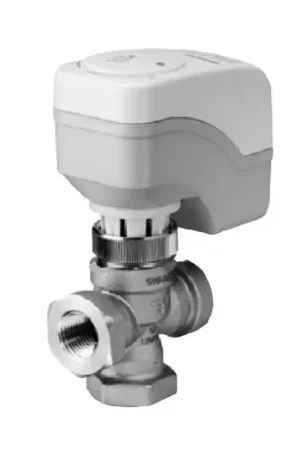Instant Buy SIEMENS 245-00234 3-Way Diverting Zone Valve, Modulating 0-10 Vdc, Fail-in-Place Actuator, 4.0 Cv (24V)