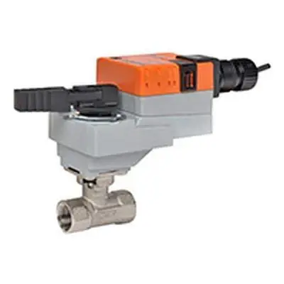 Reduced Price Belimo B220+LRX120-3 Characterized Control Valve 0.75 2 Way 14 Cv w/ Non-Spg 100-240V Floating