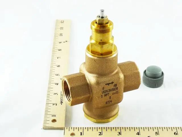 Mega Sale Honeywell V5863A3028 1 Inch NPT 3-Way 11 CV Brass Globe Valve