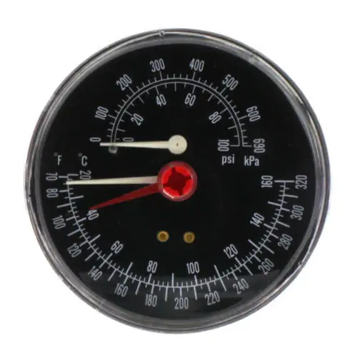 WEIL-MCLAIN 380-000-000 Combination Pressure-Temperature Gauge Kit Time-Limited
