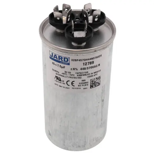 Trane CPT00669 45/7.5mfd 440v Rnd Run Capacitor Same Day Shipping