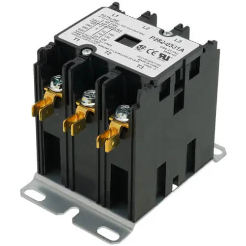 Carrier P282-0331A 3 Pole 24V 30 Amp Contactor with Screw Terminals Trending