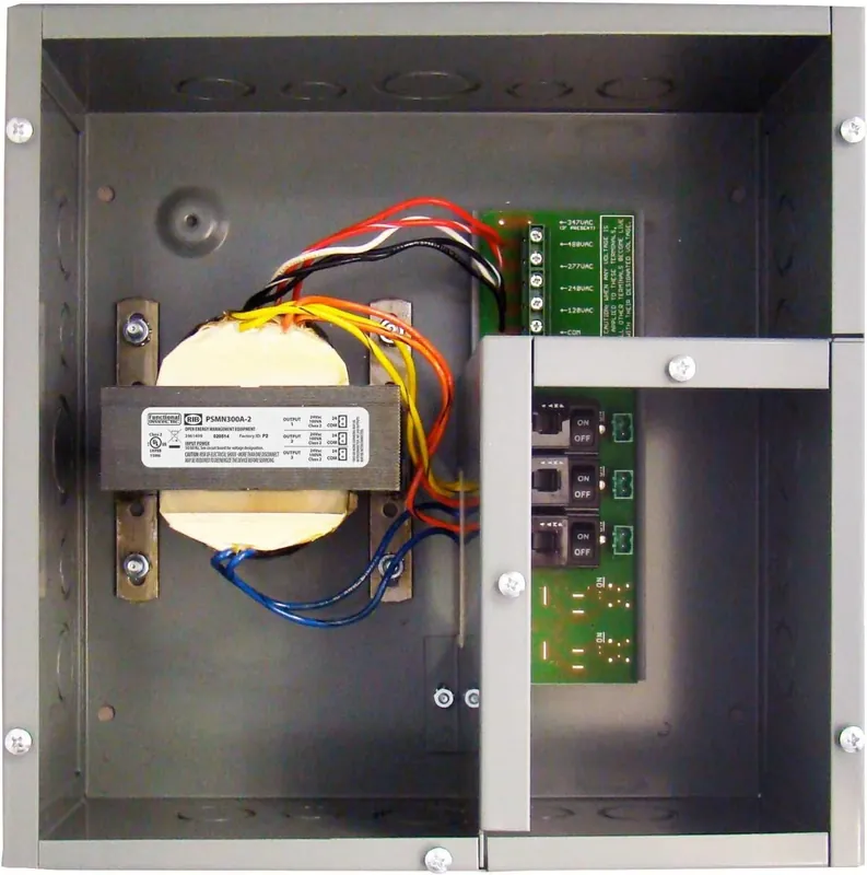 RIB PSH300A-LVC Functional Devices 300 VA Power Supply - 120 to 480 VAC to 24 VAC with Hi/Lo Voltage Compartments Authentic
