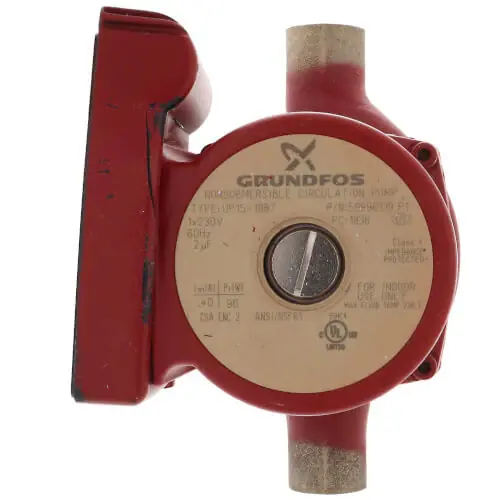 Discount Grundfos 59896119 UP15-18B7 230V 3/4 Sweat Bronze Circulator Pump 1-Speed 1/25 HP