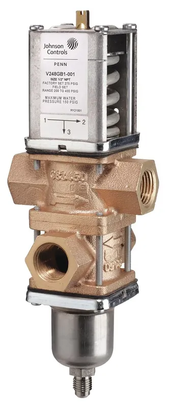 Johnson Controls V248GC1-001C Three-Way Water Regulating Valve 3/4 Inch NPT Deal