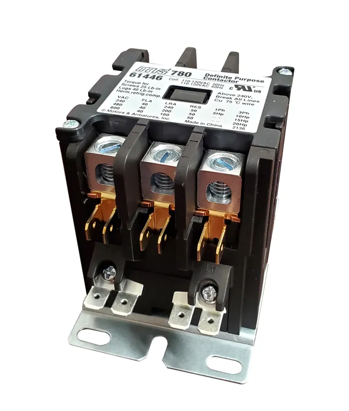 Clearance MARS 61446 M M 61446 3POLE 120V 40A CONTACTOR W/LUG