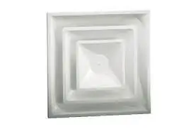 Hart & Cooley FPD3R614 - 24X24 Fixed Pattern T-Bar Diffuser With 14 In. Duct Collar Limited Time