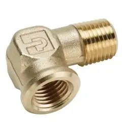 Today Only Parker 100B-04 Brass Pipe 90 Degree Elbow 1/4 Inch