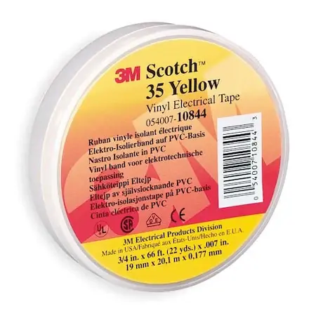 Place Order 3M 10844 Electrical Tape 7 mil 3/4 x 66 ft Yellow