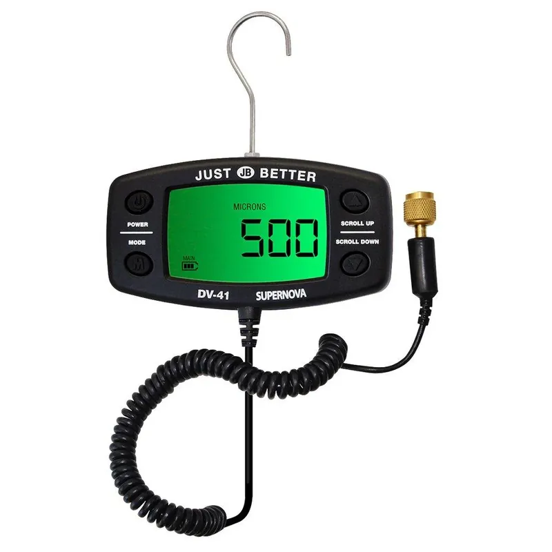 JB Industries DV-41 Supernova Digital Vacuum Gauge 10 - 12000 Micron 1/4 SAE Flare Special Offer