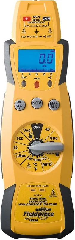 Seasonal Sale Fieldpiece HS36 Expandable True RMS Multimeter with Backlight