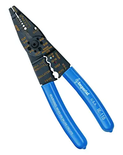 Deal Imperial IE-110 5-in-1 Combination Tool for Cutting, Crimping, and Striping