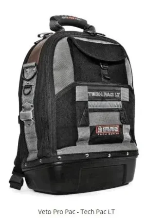 Veto Tech-Pac-LT - Tech Pac Lt Is The Ultimate Laptop Backpack Tool Bag Designed Specifically For Professional Tradesmen Don't Miss Out