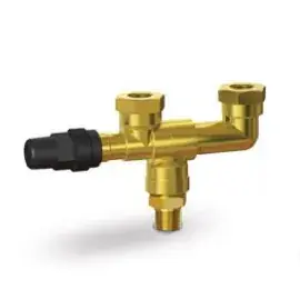 Henry Technologies 8021TH Three Way Dual Shutoff Valve 1/2 Inches Brass Next Day Delivery