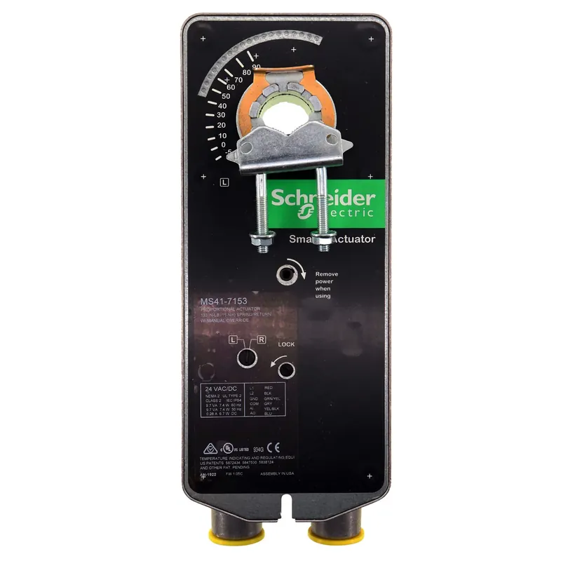 Professional Grade Schneider Electric MS41-7153 Rotary Damper Actuator 24VAC/DC